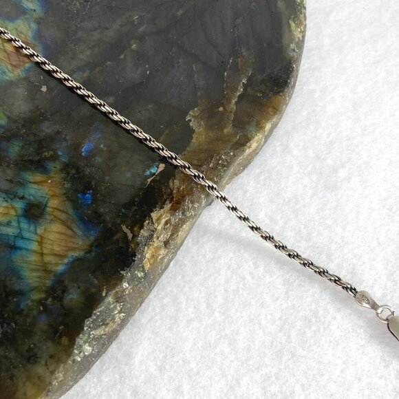 Italian Sterling Silver 925 Italy Dainty 2MM Twisted Rope Chain Bracelet 8” - Picture 15 of 16